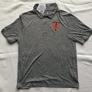 MN Twins Gray Polo Size Large